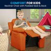 Flash Furniture Kids Recliner, 26" to 39" x 28", Upholstery Color: Orange BT-7985-KID-ORANGE-GG